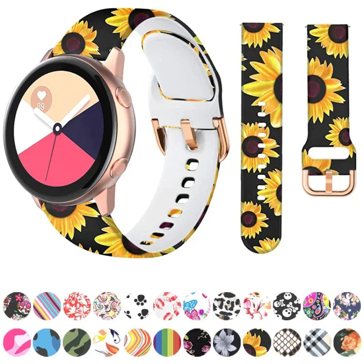 Bracelet de Montre de Remplacement en Silicone pour Samsung Galaxy Watch 42mm, pour Samsung Galaxy Watch 46mm