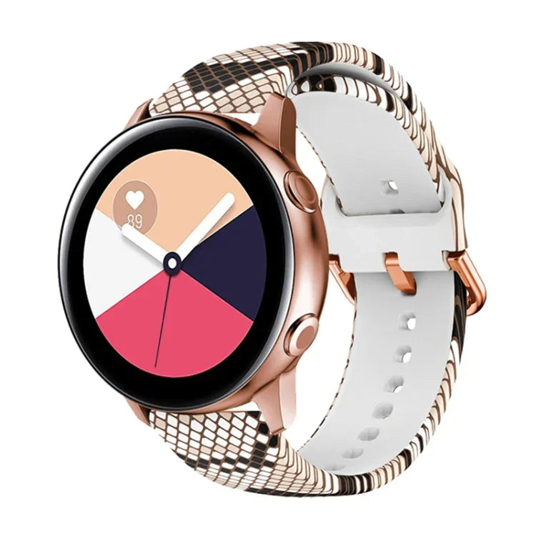 Bracelet de Montre de Remplacement en Silicone pour Samsung Galaxy Watch 42mm, pour Samsung Galaxy Watch 46mm