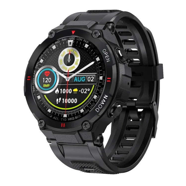 Montre connectée K22 avec écran IPS de 1,28 pouce, rappel de cycle menstruel, appels Bluetooth et suivi du sommeil