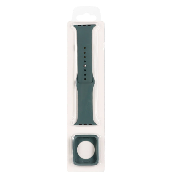Ensemble bracelet de rechange en silicone + coque de protection pour Apple Watch Series 9 / 8 / 7 41mm, pour Apple Watch Series 9 / 8 / 7 45mm