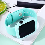 Ensemble bracelet de rechange en silicone + coque de protection pour Apple Watch Series 9 / 8 / 7 41mm, pour Apple Watch Series 9 / 8 / 7 45mm