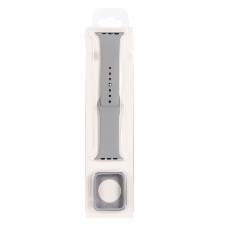 Ensemble bracelet de rechange en silicone + coque de protection pour Apple Watch Series 9 / 8 / 7 41mm, pour Apple Watch Series 9 / 8 / 7 45mm