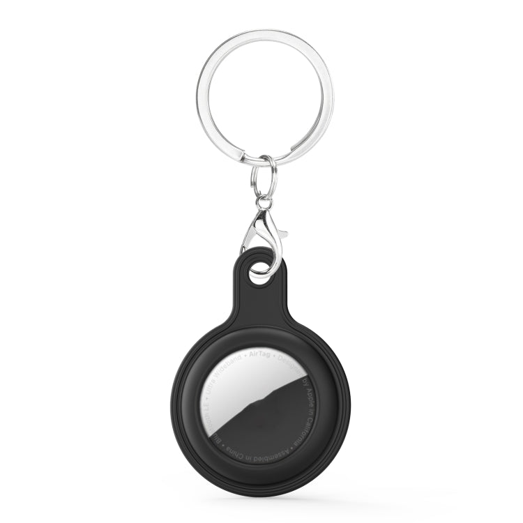 Étui en cuir gel avec porte-clés interchangeable pour AirTag 2e génération / AirTag 1re génération