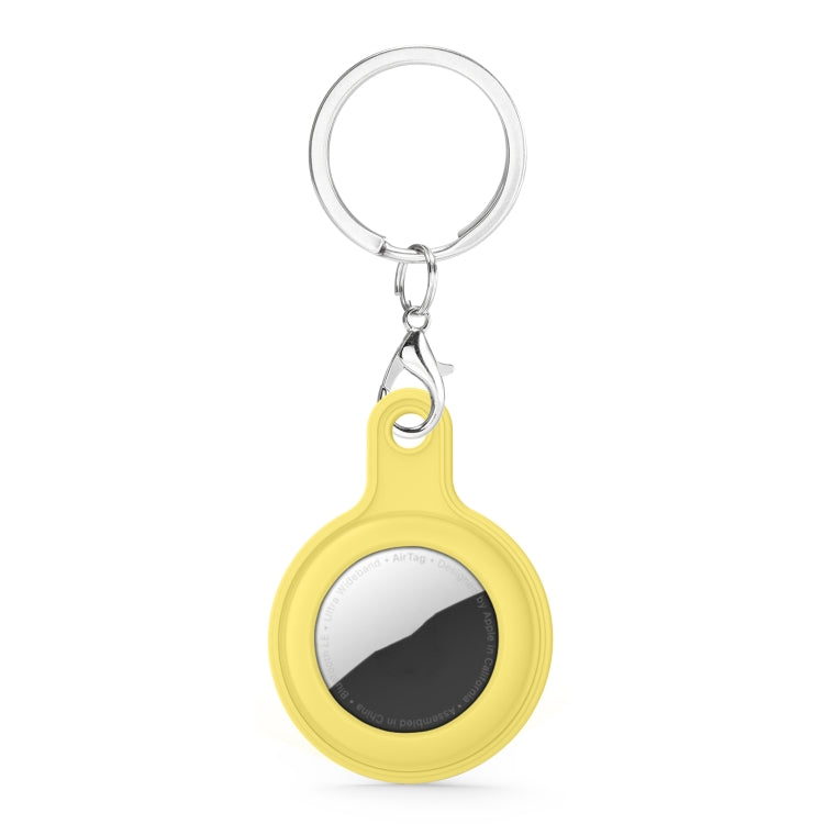 Étui en cuir gel avec porte-clés interchangeable pour AirTag 2e génération / AirTag 1re génération