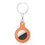 Étui en cuir gel avec porte-clés interchangeable pour AirTag 2e génération / AirTag 1re génération