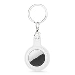 Étui en cuir gel avec porte-clés interchangeable pour AirTag 2e génération / AirTag 1re génération