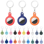 Étui en cuir gel avec porte-clés interchangeable pour AirTag 2e génération / AirTag 1re génération