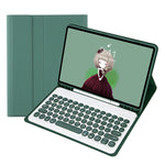 YT11B Detachable Candy Color Skin Feel Texture Round Keycap Bluetooth Keyboard Leather Case For iPad Air 4 2020 / Air 5 2022 / Pro 11 inch 2022 / 2021 / 2020 / 2018(White Ice), For iPad Air 11 2024 / 2025 / Air 2020 10.9                                ...