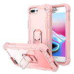 PC + Rubber 3-layers Shockproof Protective Case with Rotating Holder, For iPhone 8 Plus / 7 Plus, For iPhone 11, For iPhone 11 Pro, For iPhone 11 Pro Max