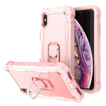 PC + Rubber 3-layers Shockproof Protective Case with Rotating Holder, For iPhone XS / X, For iPhone XR, For iPhone XS Max