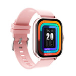 Montre intelligente GT20 à écran TFT 1,69 pouce, étanche IP67, prise en charge du contrôle de la musique / appel Bluetooth / surveillance de la fréquence cardiaque / surveillance de la pression artérielle, bracelet en silicone, bracelet en acier