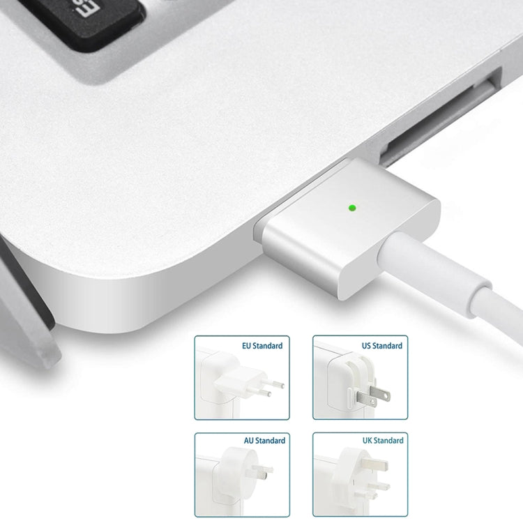 Adaptateur secteur MagSafe 2 5 broches A1435 60W 16.5V 3.65A pour MacBook, Longueur du câble : 1,6 m, Prise AU 60W, Prise EU 60W, Prise UK 60W