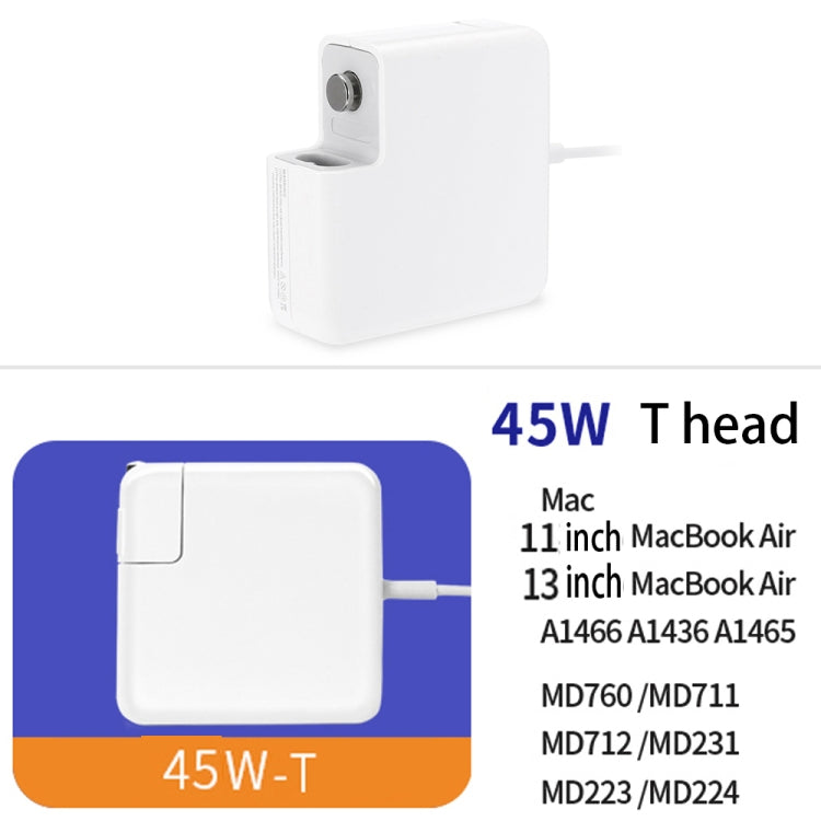 A1436 Adaptateur secteur 45 W 14,85 V 3,05 A MagSafe 2 à 5 broches pour MacBook, Longueur du câble : 1,6 m, Prise AU 45 W, Prise EU 45 W, Prise UK 45 W
