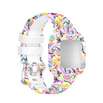 For Garmin Vivofit JR3 Silicone Printing Replacement Watchband