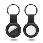 Étui en silicone avec anneau porte-clés pour AirTag 2e génération / AirTag 1re génération