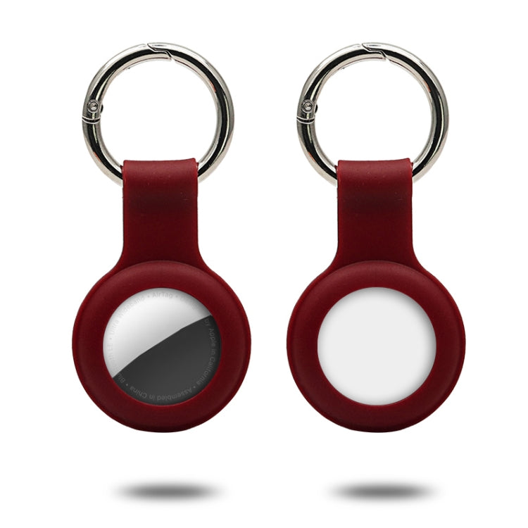 Étui en silicone avec anneau porte-clés pour AirTag 2e génération / AirTag 1re génération
