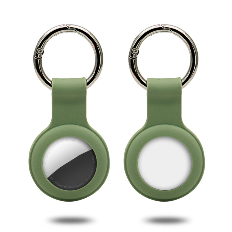 Étui en silicone avec anneau porte-clés pour AirTag 2e génération / AirTag 1re génération