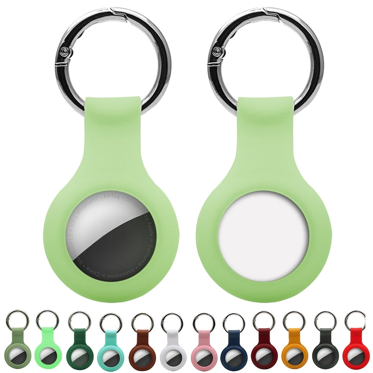 Étui en silicone avec anneau porte-clés pour AirTag 2e génération / AirTag 1re génération