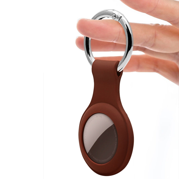 Étui en silicone avec anneau porte-clés pour AirTag 2e génération / AirTag 1re génération