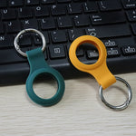 Étui en silicone avec anneau porte-clés pour AirTag 2e génération / AirTag 1re génération