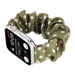 Anneau à cheveux à pois Bracelet de montre en tissu