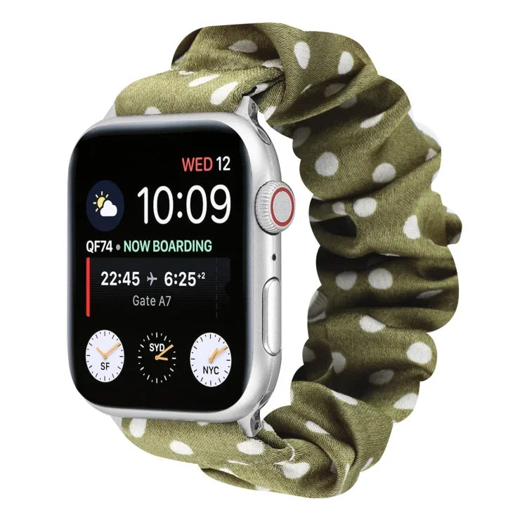 Anneau à cheveux à pois Bracelet de montre en tissu