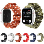 Anneau à cheveux à pois Bracelet de montre en tissu
