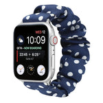 Anneau à cheveux à pois Bracelet de montre en tissu