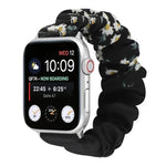 Bracelet de montre en tissu à motif papillon, pour Apple Watch Ultra 49 mm / Series 8&7 45 mm / SE 2&6&SE&5&4 44 mm / 3&2&1 42 mm, pour Apple Watch Series 8&7 41 mm / SE 2&6&SE&5&4 40 mm / 3&2&1 38 mm