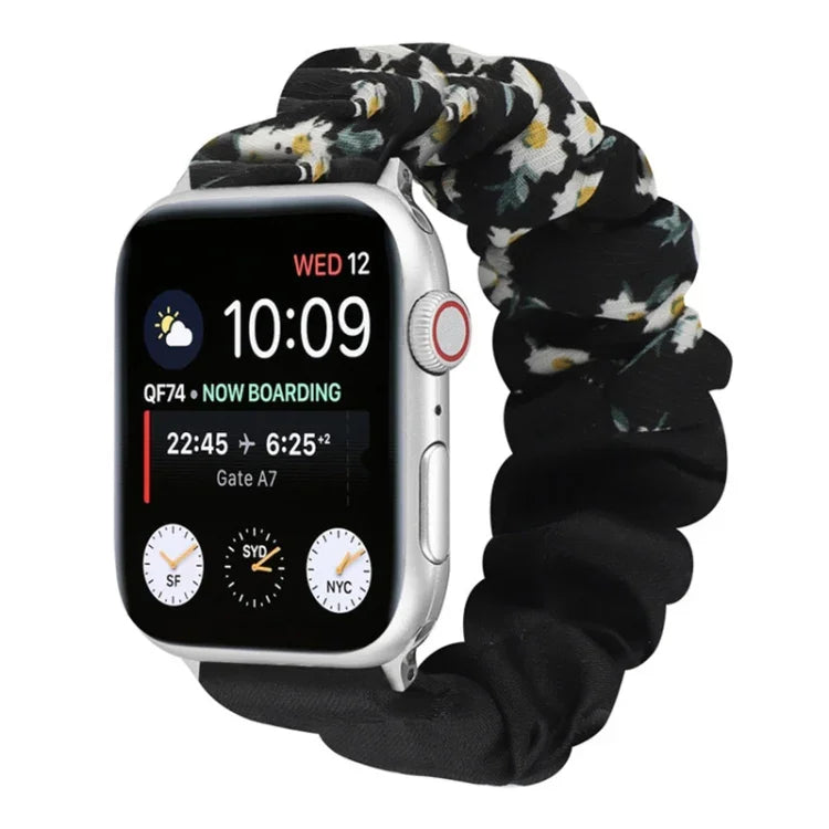 Bracelet de montre en tissu à motif papillon, pour Apple Watch Ultra 49 mm / Series 8&7 45 mm / SE 2&6&SE&5&4 44 mm / 3&2&1 42 mm, pour Apple Watch Series 8&7 41 mm / SE 2&6&SE&5&4 40 mm / 3&2&1 38 mm