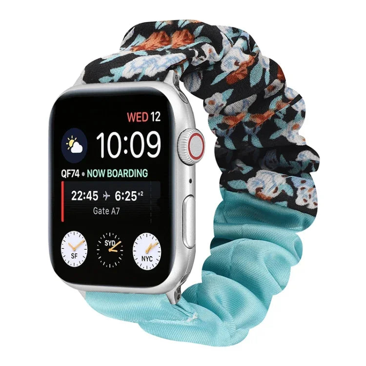 Bracelet de montre en tissu à motif papillon, pour Apple Watch Ultra 49 mm / Series 8&7 45 mm / SE 2&6&SE&5&4 44 mm / 3&2&1 42 mm, pour Apple Watch Series 8&7 41 mm / SE 2&6&SE&5&4 40 mm / 3&2&1 38 mm
