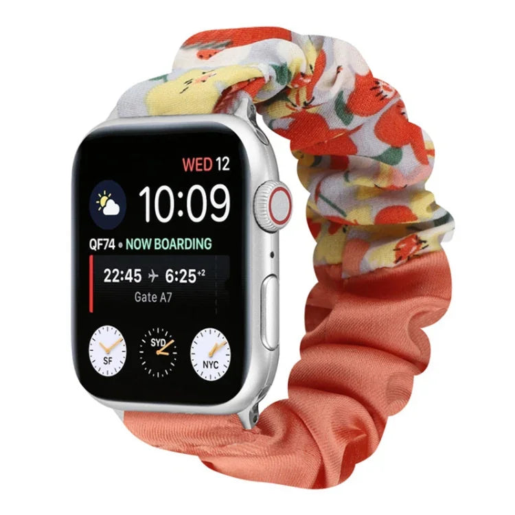 Bracelet de montre en tissu à motif papillon, pour Apple Watch Ultra 49 mm / Series 8&7 45 mm / SE 2&6&SE&5&4 44 mm / 3&2&1 42 mm, pour Apple Watch Series 8&7 41 mm / SE 2&6&SE&5&4 40 mm / 3&2&1 38 mm