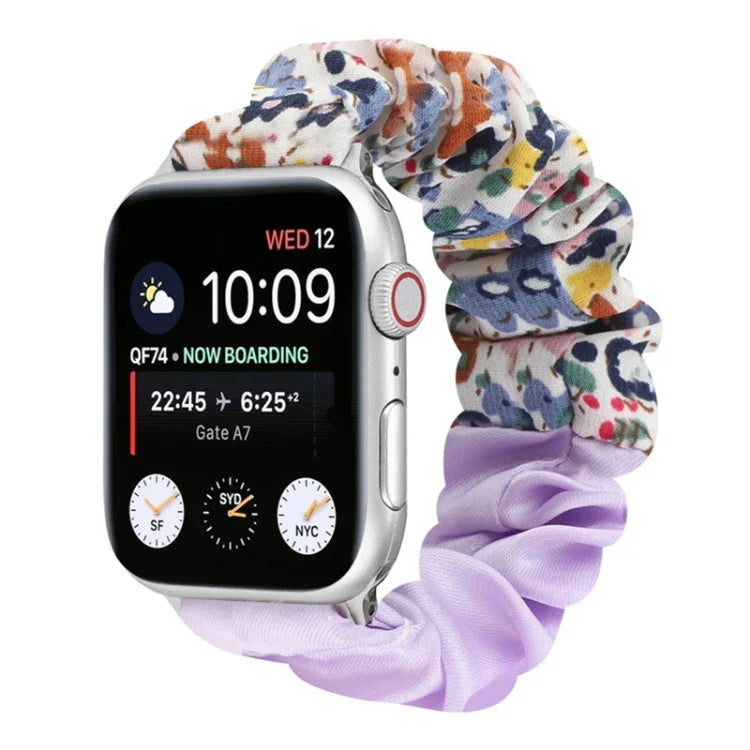 Bracelet de montre en tissu à motif papillon, pour Apple Watch Ultra 49 mm / Series 8&7 45 mm / SE 2&6&SE&5&4 44 mm / 3&2&1 42 mm, pour Apple Watch Series 8&7 41 mm / SE 2&6&SE&5&4 40 mm / 3&2&1 38 mm