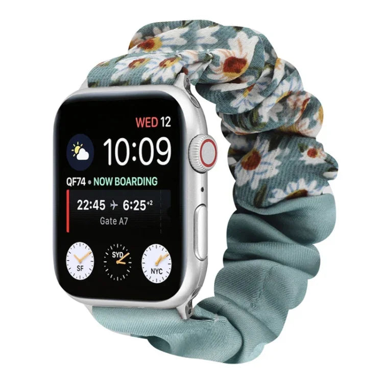 Bracelet de montre en tissu à motif papillon, pour Apple Watch Ultra 49 mm / Series 8&7 45 mm / SE 2&6&SE&5&4 44 mm / 3&2&1 42 mm, pour Apple Watch Series 8&7 41 mm / SE 2&6&SE&5&4 40 mm / 3&2&1 38 mm
