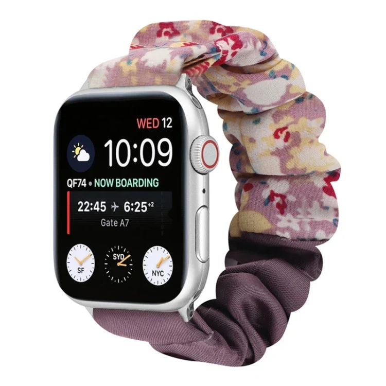 Bracelet de montre en tissu à motif papillon, pour Apple Watch Ultra 49 mm / Series 8&7 45 mm / SE 2&6&SE&5&4 44 mm / 3&2&1 42 mm, pour Apple Watch Series 8&7 41 mm / SE 2&6&SE&5&4 40 mm / 3&2&1 38 mm