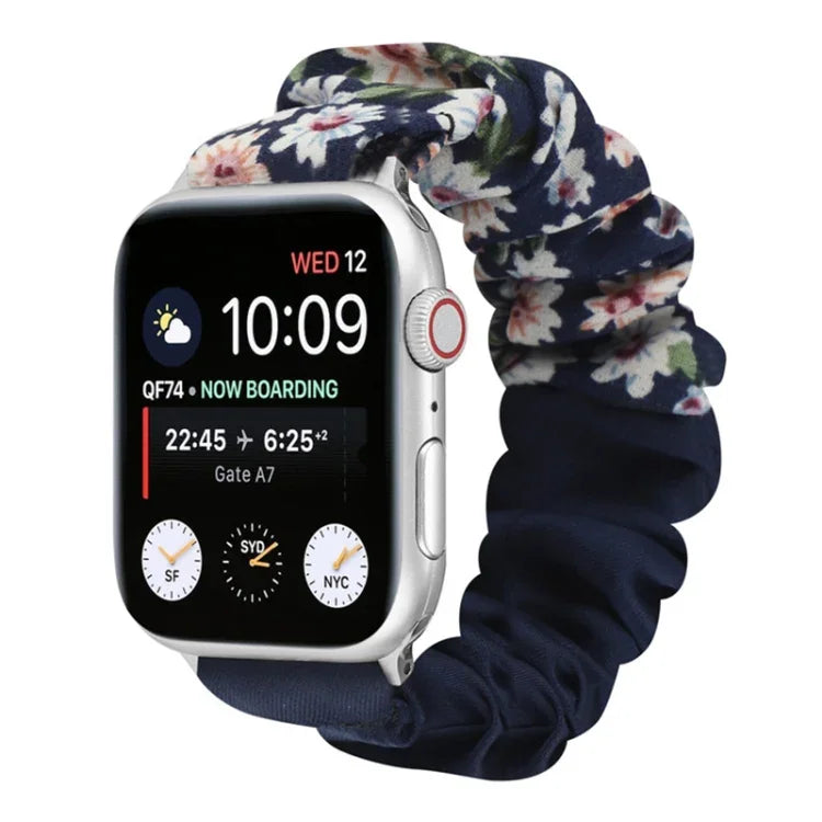 Bracelet de montre en tissu à motif papillon, pour Apple Watch Ultra 49 mm / Series 8&7 45 mm / SE 2&6&SE&5&4 44 mm / 3&2&1 42 mm, pour Apple Watch Series 8&7 41 mm / SE 2&6&SE&5&4 40 mm / 3&2&1 38 mm