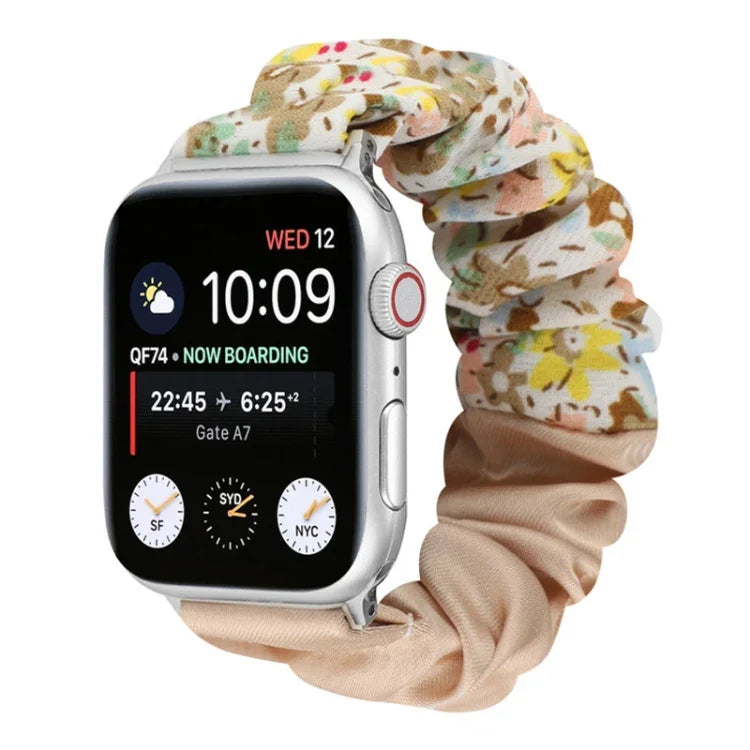 Bracelet de montre en tissu à motif papillon, pour Apple Watch Ultra 49 mm / Series 8&7 45 mm / SE 2&6&SE&5&4 44 mm / 3&2&1 42 mm, pour Apple Watch Series 8&7 41 mm / SE 2&6&SE&5&4 40 mm / 3&2&1 38 mm