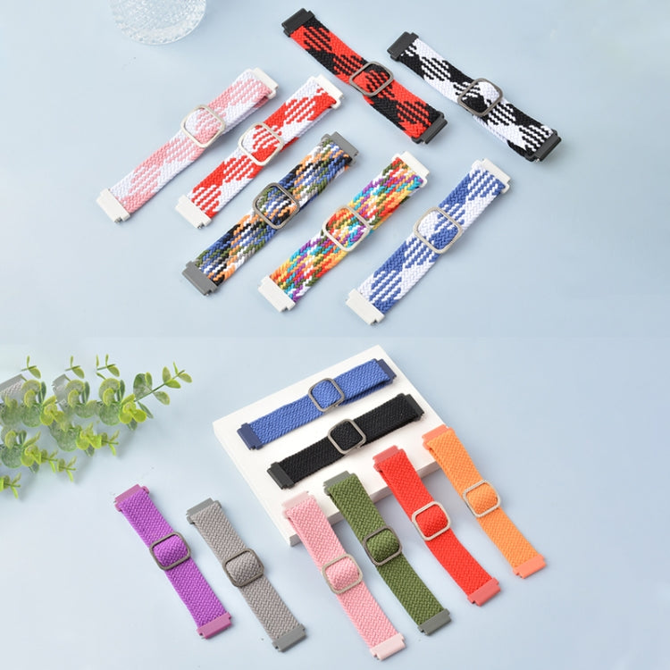 Bracelet de rechange réglable en nylon tressé et élastique pour Samsung Galaxy Watch Active2 40mm, pour Samsung Galaxy Watch Active, pour Samsung Galaxy Watch Active2 44mm