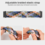 Bracelet de rechange élastique tressé en nylon réglable, pour Samsung Galaxy Watch 42mm, pour Samsung Galaxy Watch 46mm, pour Samsung Galaxy Watch 3 41mm