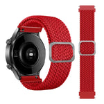 Bracelet de rechange réglable en nylon tressé élastique pour Samsung Galaxy Watch 3 45 mm