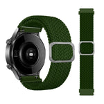 Bracelet de rechange réglable en nylon tressé élastique pour Samsung Galaxy Watch 3 45 mm