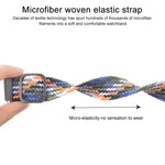 Bracelet de rechange réglable en nylon tressé élastique pour Samsung Galaxy Watch 3 45 mm