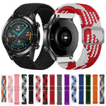 Bracelet de rechange réglable en nylon tressé élastique pour Samsung Galaxy Watch 3 45 mm