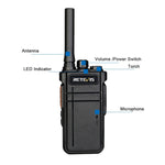 Radio bidirectionnelle portable Bluetooth RETEVIS RB637 EU fréquence PMR446 16CHS sans licence, RB637