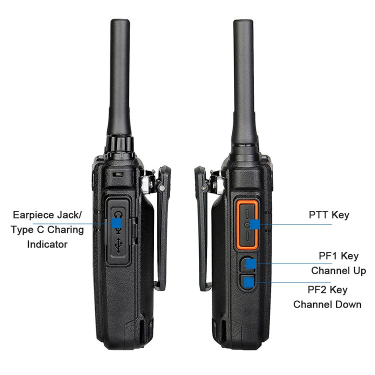 Radio bidirectionnelle portable Bluetooth RETEVIS RB637 EU fréquence PMR446 16CHS sans licence, RB637