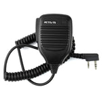 RETEVIS C9001 Microphone Haut-Parleur PTT Portable 2 Broches, C9001