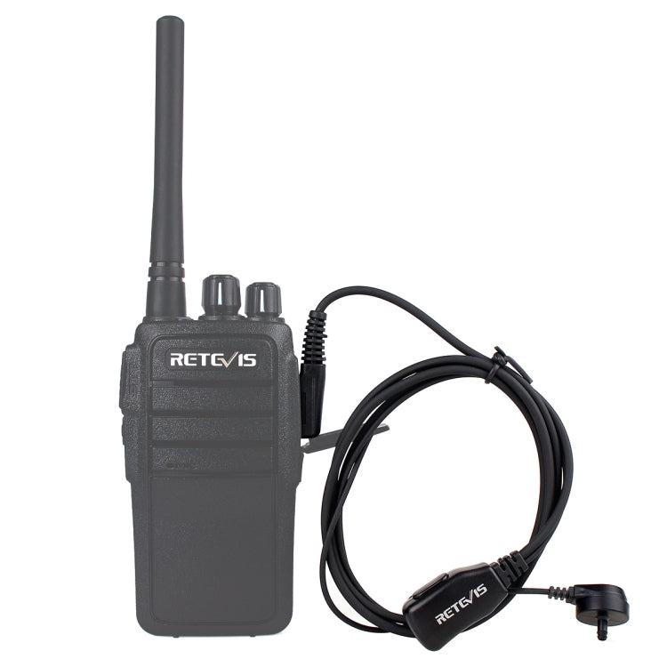 RETEVIS C9003 Microphone Haut-Parleur PTT 2 Broches avec Tube Acoustique Oreillette Intra-auriculaire, C9003