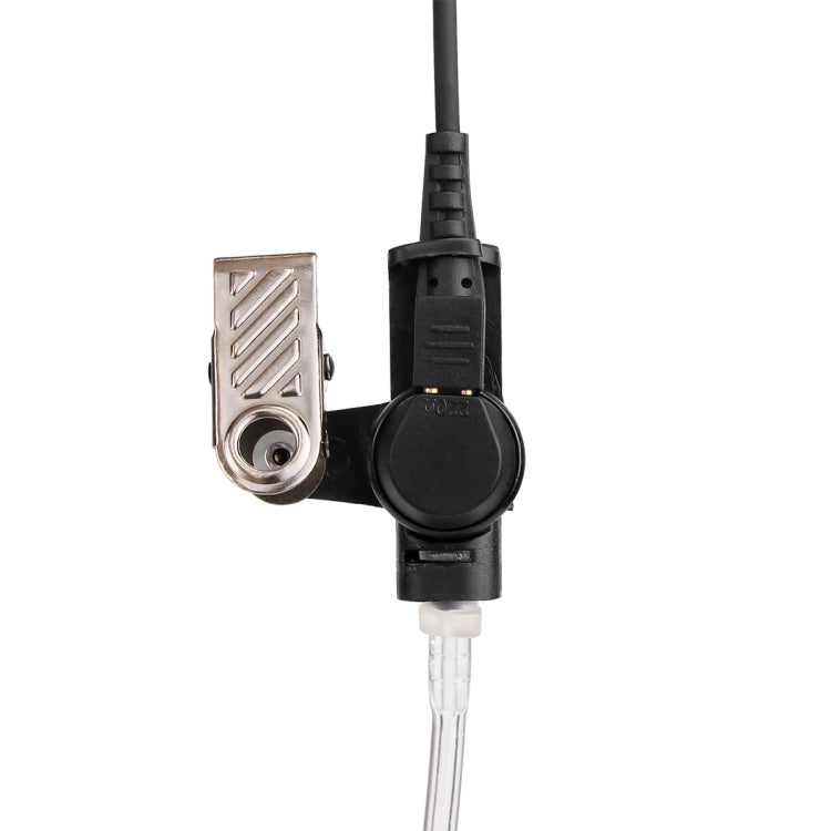 RETEVIS TK Clip long 2 broches Guide d'air Tube acoustique discret Écouteur Haut-parleur Microphone pour H-777 / RT-5R / RT-5RV / RT-B6, TK Clip long
