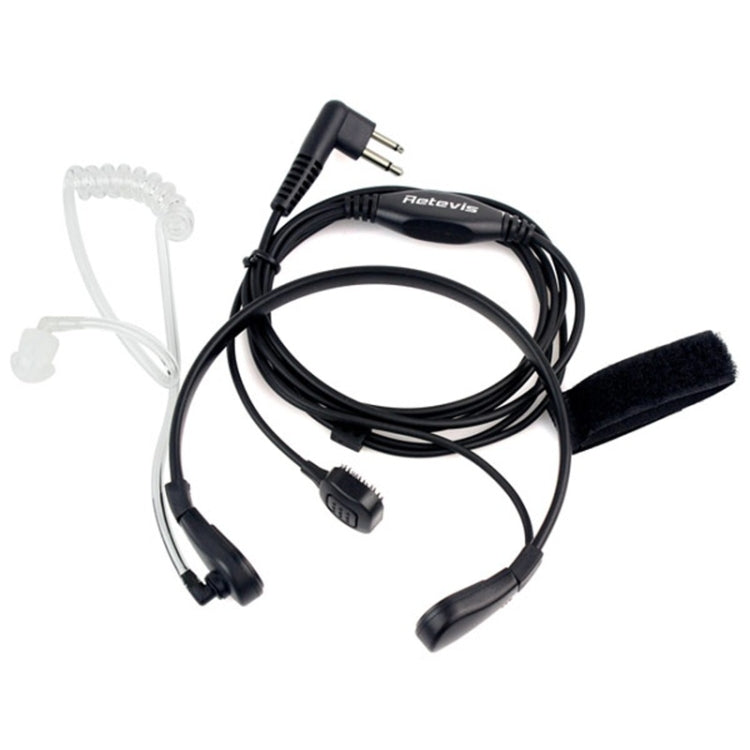 RETEVIS M Gorge PTT Tube acoustique discret Écouteur Haut-parleur Microphone, M Gorge