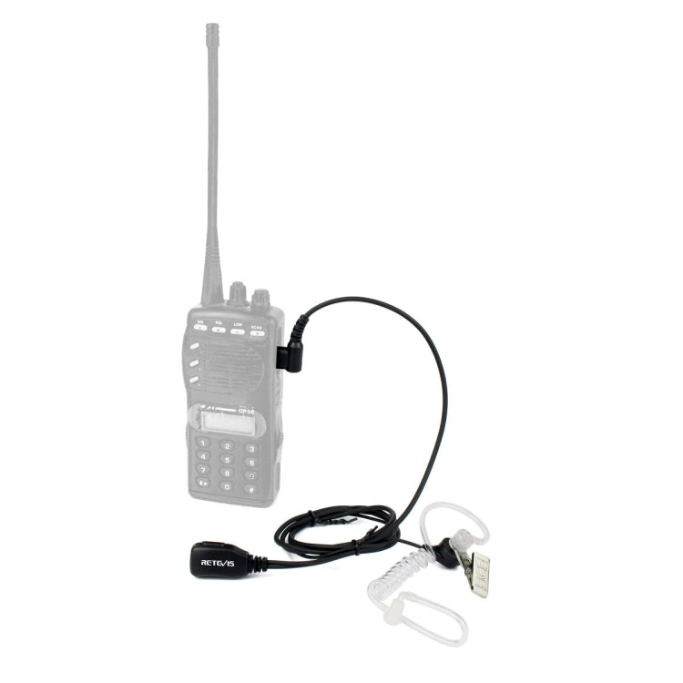 RETEVIS C9025 M Microphone écouteur tube acoustique discret réduction de bruit PTT 2 broches, C9025